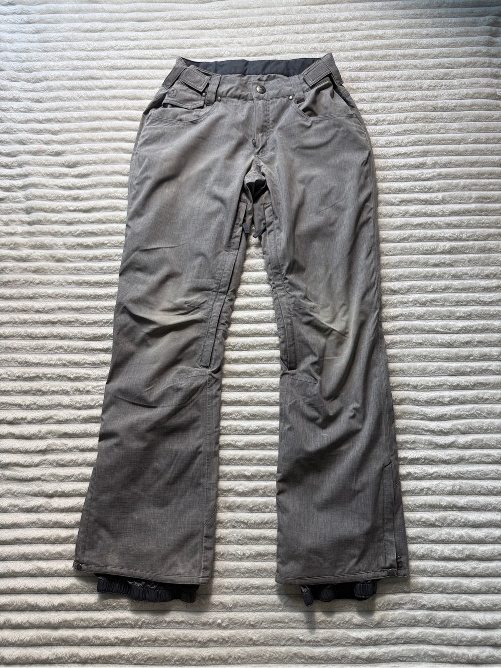 Turbine Lightrail Men’s Gray Snow Pants Size L Ski/Snowboard Cargo Pockets